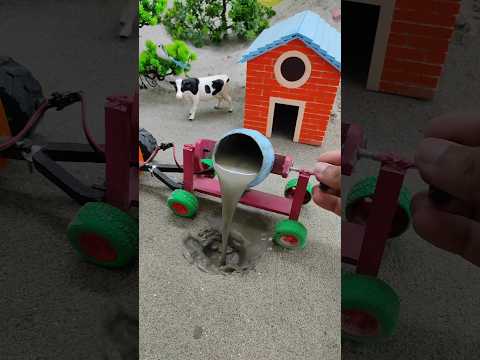 diy mini tractor construction machine video | tractor wala video | #shorts #youtubeshorts