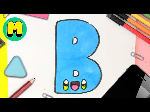 ¡Aprende a dibujar la letra B kawaii fácil y rápido!