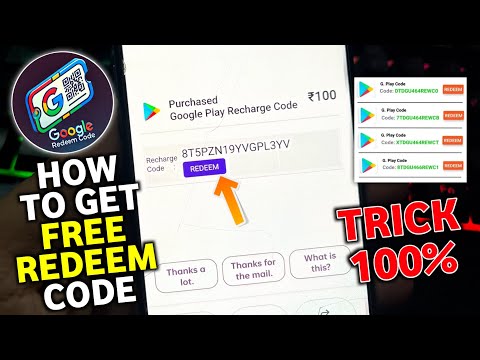 100% Working- Free Redeem Code App | Free Google Play Redeem Code App | Play Store Redeem Code Trick