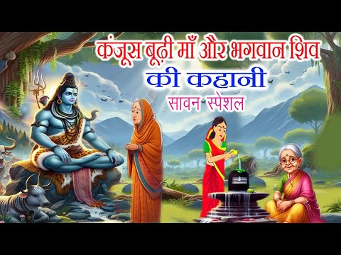 कंजूस बूढ़ी माँ और भगवान शिव की कहानी - sawan maas ki kahani - shiv charcha ki kahani - sawan maas