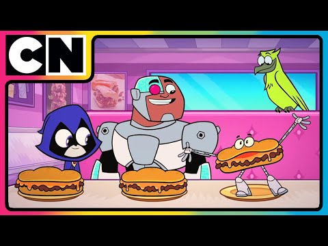 Teen Titans Go😍| Titans’ Ultimate Food Fights! 🍔| National Pizza Day 🍕| Cartoon for Kids ✨| @cnindia