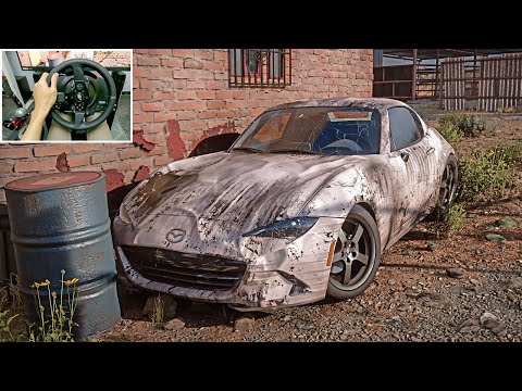 Rebuilding Mazda MX5 Miata RF 4 ROTOR 718HP - Forza Horizon 5 | Thrustmaster T300RS gameplay