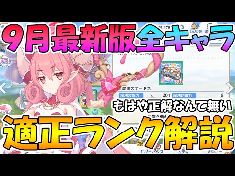 【プリコネR】なんだこの装備たち...。2021年９月最新版全キャラ適正ランク解説【適正とは】