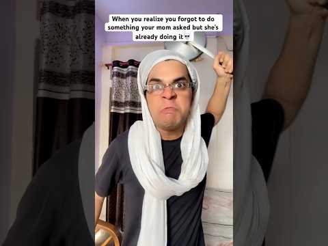 When you forgot to do something your mom asked 💀#indianmom #comedy