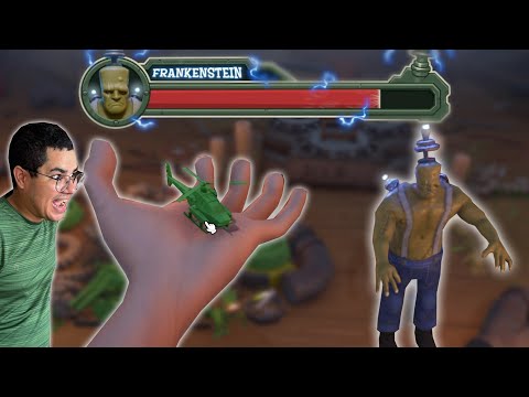 NOVO BOSS FRANKENSTEIN NO TOWER DEFENSE DE SOLDADOS DE PLÁSTICO (TOY SHIRE)