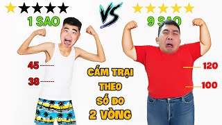 Gấu Đỏ TV - Thử Thách Cắm Trại Theo SỐ ĐO 2 VÒNG Của Bản Thân 1 Sao Với 10 Sao | Cắm Trại Theo Sao