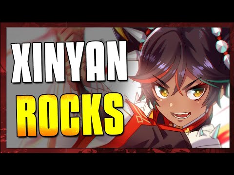 Xinyan ROCKS! | Level 90 Builds and Showcase [Genshin Impact]