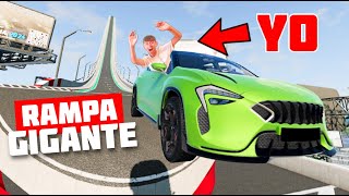 Destruyendo Coches en RAMPA GIGANTE!!🔥Car Jump Arena 2.0