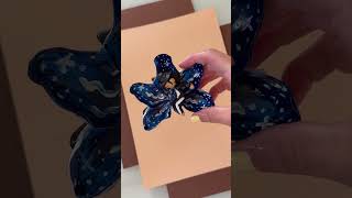Michael Jackson Inspired Hair Clip 🖤 #hair #hairclip #tutorials #jackson #mj #art #flowers