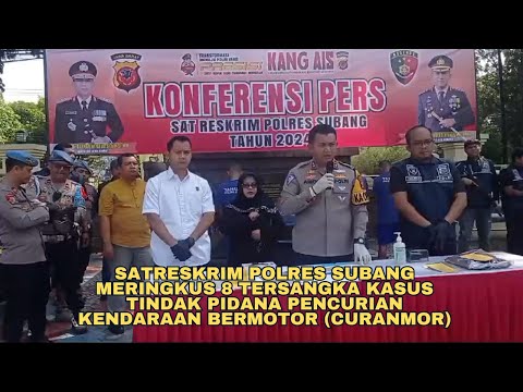 Satreskrim Polres Subang meringkus tersangka kasus tindak pidana (curanmor).