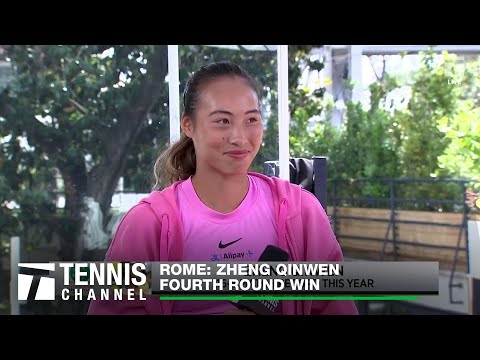 Zheng Qinwen Holds Upmost Respect for Naomi Osaka | 2024 Rome Fourth Round