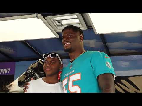 Jerome Baker: Serving the Community | Miami Dolphins video clip
