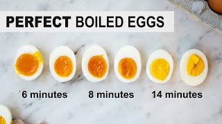 HOW TO BOIL THE PERFECT EGG (easy to peel) | soft and hard boiled eggs