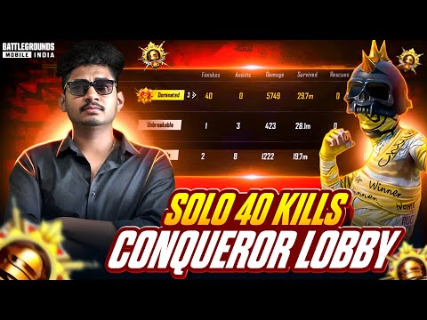 SOLO 40 KILLS GAMEPLAY 💀🔥|| TOP 50 IN FINISH RANKING☠️🔥