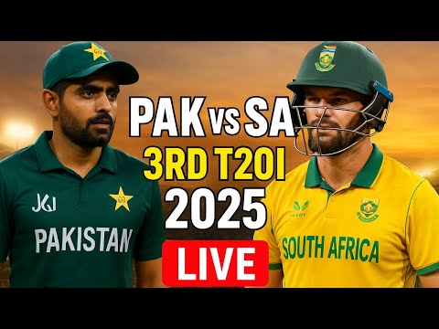 PAK vs SA Live | 3rd T20I Match 2025 | Live Score & Updates | Pakistan vs South Africa Live Today