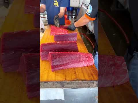 From Giant Fish to Fine Cuts – This Is Tuna Mastery!#bluefintuna  #sashimi  #cutting