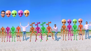 Many different colors danching Siren head matching vs vfx dipankar funny Live video 🤗