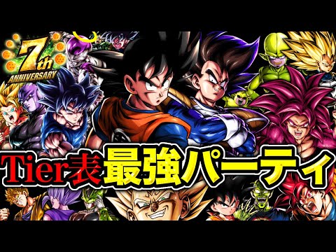 トレンド創作の動画サムネイル - 【7周年2弾版】最強パーティTier表【ドラゴンボールレジェンズ】【DRAGONBALL LEGENDS】【ゲーム実況】【7周年】