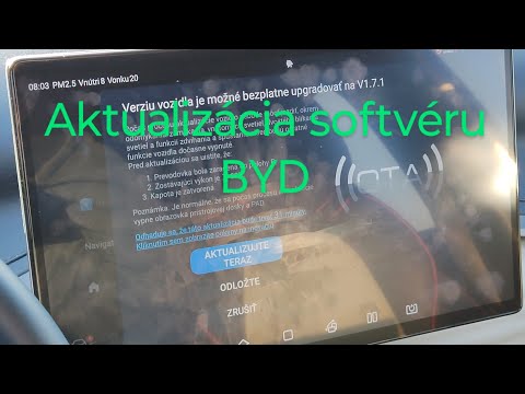 Aktualizácia softvéru BYD Atto 3 Design