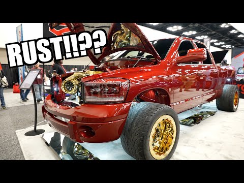 RUSTY FARM TRUCK TO GOLD!! MILLION DOLLAR TRUCK BUILD IS WILD!!!