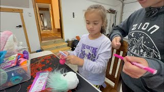 Cute Jilana Playing New Toy | Airbrush Plush Hair-iffic Mini Fun! 🎨🧸#AirbrushPlush #Shorts #KidsToys