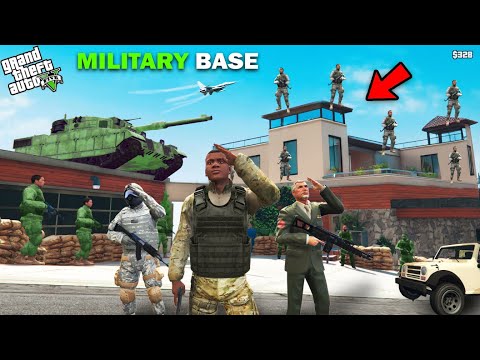 I Joined Military And Turned Franklin's House Into A Secret Military Base In GTA 5!