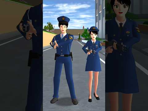 Dia mencuri Sepeda des polisi 👮😱 #sakuraschoolsimulator #shortsviral #shortsvideo