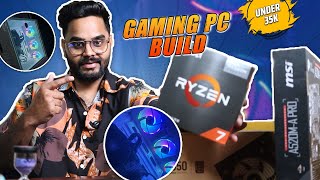 New Gaming Pc Build Under 35000 2025 | Pc Build For Basic Editing & Streaming With AMD Ryzen 7 5700G