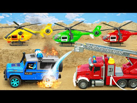 Play With Truck Toys Escape From Monster Hand In The Cave - Truck Toys Story