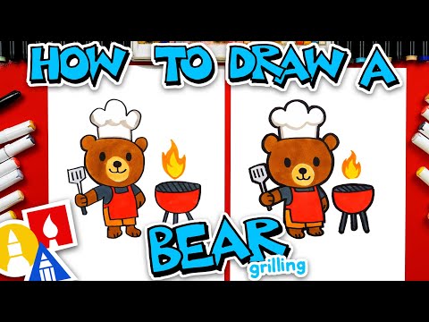How To Draw A Bear Grilling