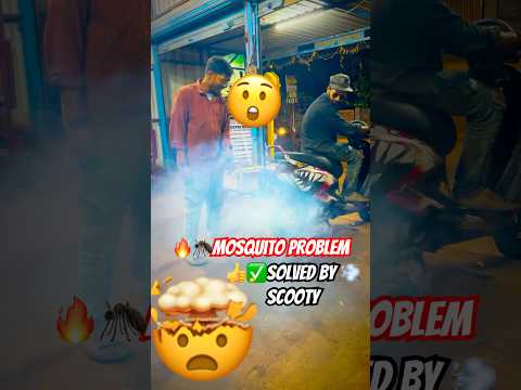 🔥🦟Mosquito ❌problem ✅solved by 💨scooty😂 #shorts #kannayarider  #conceptvideo