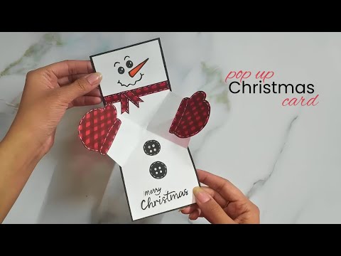 handmade popup christmas cards/diy popup christmas card