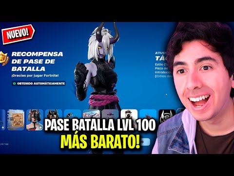 Cuánto Cuesta comprar PASE DE BATALLA al LVL 100 ?😱 La Forma Más Barata!