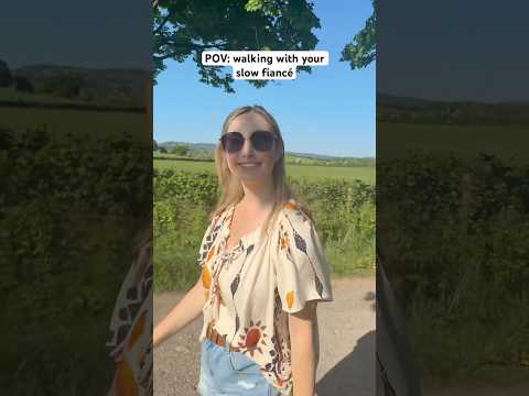 POV: walking with your slow fiancé #couple #prank