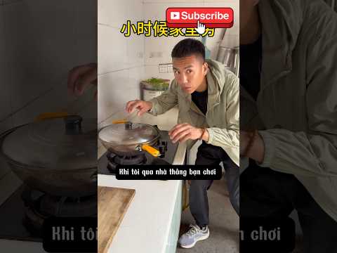 Qua nhà thằng bạn chơi là vào ngay cái bếp 🤣#shorts