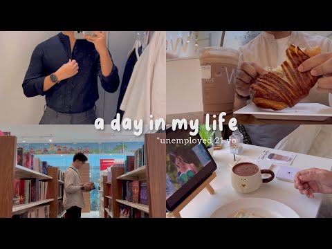 a day in my life as an unemployed 21 yo 🥐☕️ aesthetic vlog