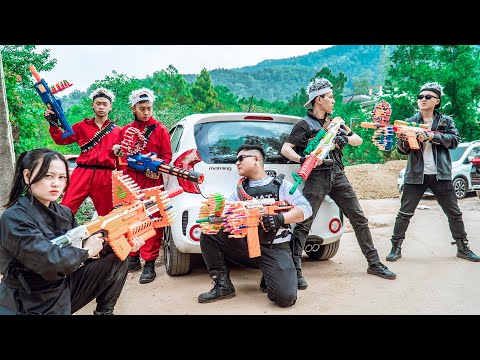 LTT Nerf War : SEAL X Strikes Back Nerf Guns Fight Dr.Lee Crazy Great Cash Recovery Mission !