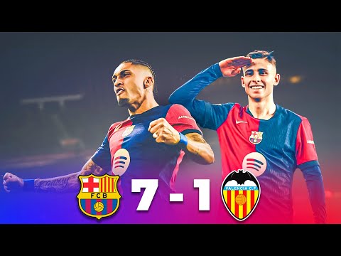 ...ENTREPRISE DE DÉMOLITION (encore) - Fermin Lopez & Lamine Yamal en feu / Barça vs Valence (7-1)