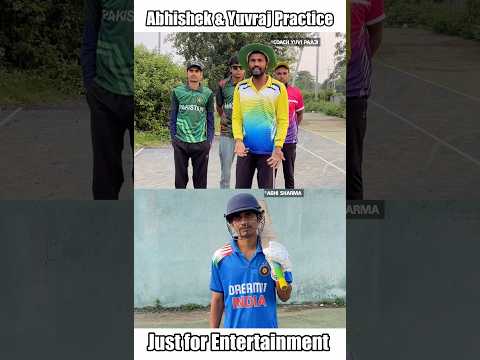 Abhishek Sharma and Yuvraj Singh coach😯 ft. Ban, pak bowlers #cricket #shorts