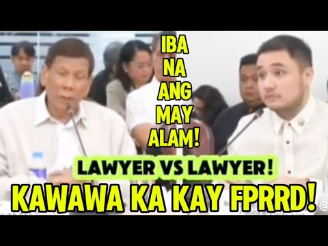 SAPUL KA TULOY! YOUNG GUN LAW MAKER "ROD GUTIERREZ"KAWAWA NAGMUKHANG BOB*KAY FPRRD!