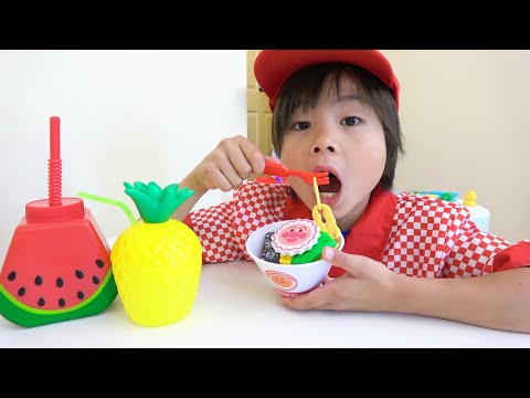 ラーメン屋さんごっこをしたよ!ギョウザはどこだ??