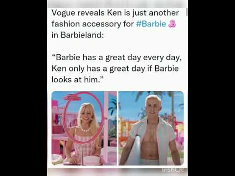 Vogue reveals Ken is just another fashion accessory for #Barbie    in Barbieland: