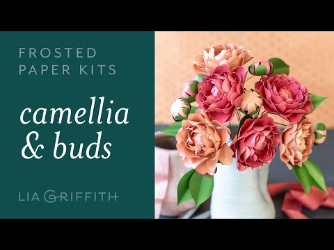 Frosted Paper Camellia Flower Kit