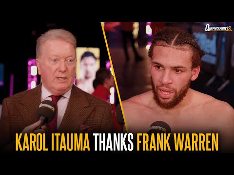 Karol itauma with a classy message for frank warren as he debates his performance with nathan heaney