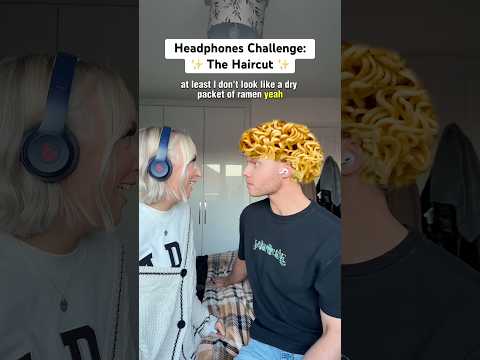 not being able to hear each other is like therapy ๐๐คฃ #couple #comedy #challenge #game