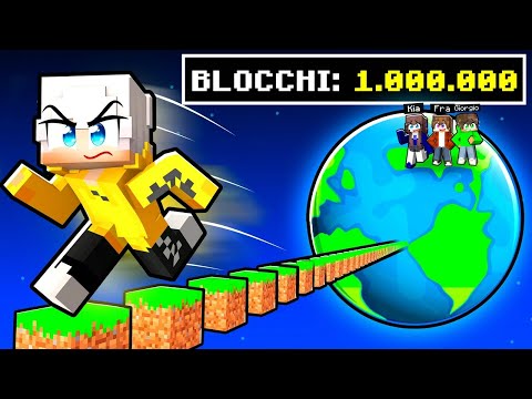 CORRO su 1.000.000 di BLOCCHI in Minecraft!