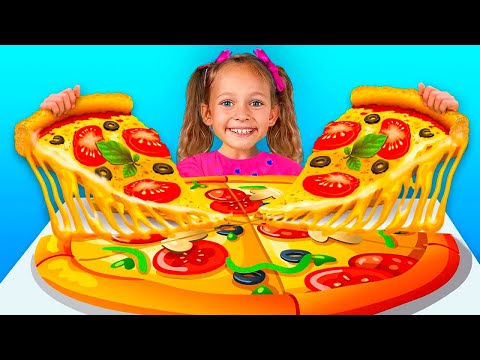 Canção Pizza de Maya e Mary | Canção para crianças com Maya e Mary