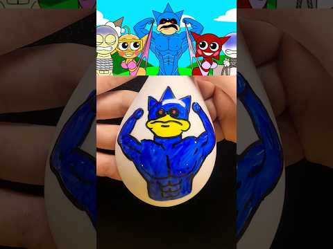 I drew SIGMA SUS MOD SPRUNKI RETAKE - SONIC.EXE with Water Painting Pen #sprunki
