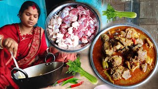delicious MUTTON CURRY recipe Village Style ||Cooking and Eating Desi Meat || Village Food
