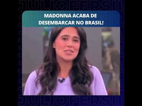 A cantora Madonna desembarcou na manhã desta segunda-feira (29) no Rio de Janeiro | By Júlio Fersil